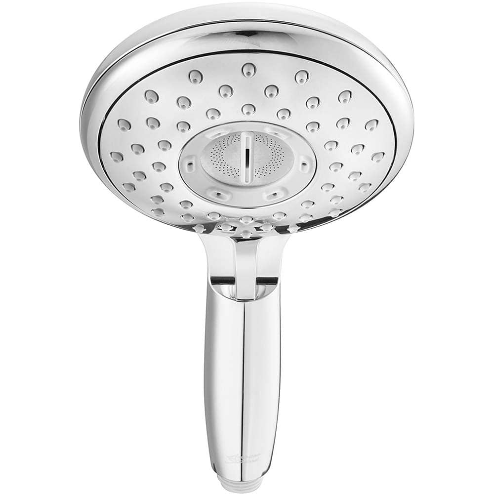 American Standard - Shower Heads & Accessories; Type: Hand Shower ; Material: Metal ; GPM: 1.80 ; Face Diameter: 4.9375 (Inch); Finish/Coating: Polished Chrome ; Settings: Spray, Pulse, Combination Pulse-Massage - Exact Industrial Supply