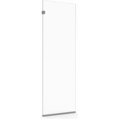 American Standard - Shower Supports & Kits; Type: Shower Screen ; Length (Inch): 24 ; Material: Aluminum/Glass ; Finish/Coating: Silver - Exact Industrial Supply