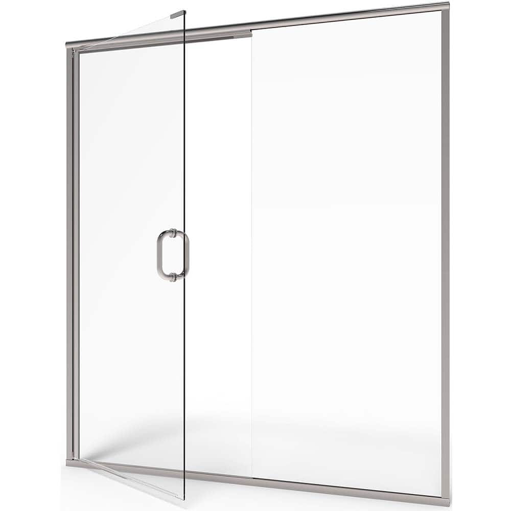 American Standard - Shower Supports & Kits; Type: Shower Door ; Length (Inch): 48 ; Material: Glass/Metal ; Finish/Coating: Silver - Exact Industrial Supply