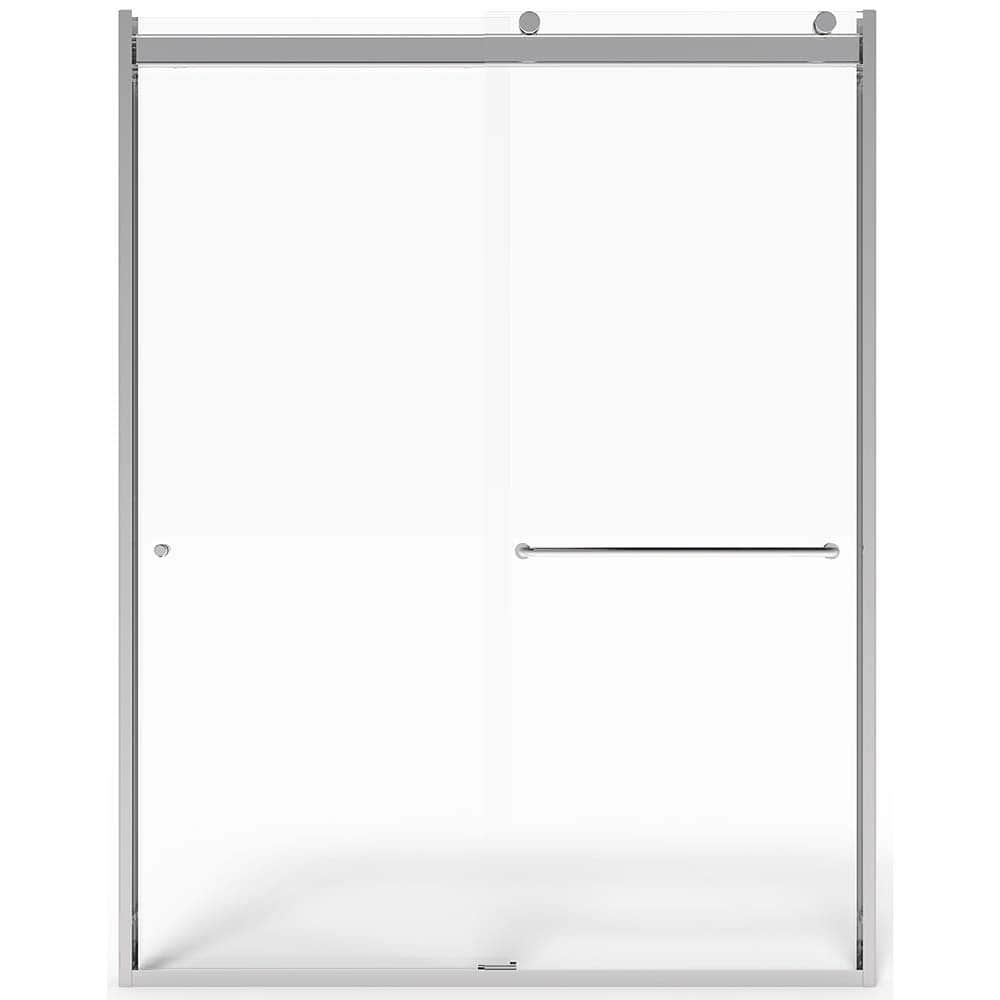American Standard - Shower Supports & Kits; Type: Shower Door ; Length (Inch): 60 ; Material: Aluminum/Glass ; Finish/Coating: Silver - Exact Industrial Supply