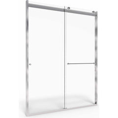 American Standard - Shower Supports & Kits; Type: Shower Door ; Length (Inch): 60 ; Material: Aluminum/Glass ; Finish/Coating: Brushed; Nickel - Exact Industrial Supply
