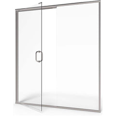American Standard - Shower Supports & Kits; Type: Shower Door ; Length (Inch): 60 ; Material: Glass/Metal ; Finish/Coating: Silver - Exact Industrial Supply