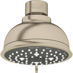 Grohe - Shower Heads & Accessories; Type: Shower Head ; Material: Metal ; GPM: 1.75 ; Face Diameter: 4 (Inch); Finish/Coating: Brushed; Nickel ; Settings: Spray, Pulse, Combination Pulse-Massage - Exact Industrial Supply