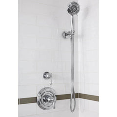 American Standard - Shower Heads & Accessories; Type: Hand Shower ; Material: Metal ; GPM: 2.00 ; Face Diameter: 4.5 (Inch); Finish/Coating: Polished Chrome ; Settings: Spray, Pulse, Combination Pulse-Massage - Exact Industrial Supply