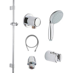 Grohe - Shower Heads & Accessories; Type: Hand shower ; Material: Metal ; GPM: 2.50 ; Face Diameter: 4 (Inch); Settings: Spray, Pulse, Combination Pulse-Massage ; Number of Sprayers: 4.000 - Exact Industrial Supply