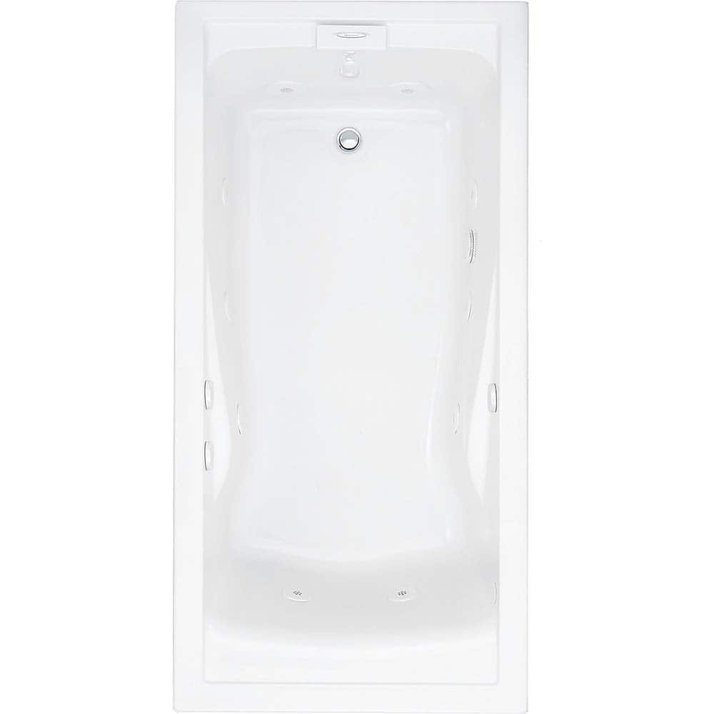 American Standard - Shower Supports & Kits; Type: Bathtub ; Length (Inch): 72 ; Material: High Gloss Acrylic ; Finish/Coating: White - Exact Industrial Supply