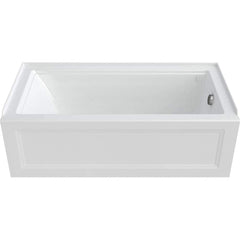 American Standard - Shower Supports & Kits; Type: Bathtub ; Length (Inch): 60 ; Material: High Gloss Acrylic ; Finish/Coating: White - Exact Industrial Supply