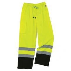 8915BK M LIME BLK BOTT RAIN PANTS - Industrial Tool & Supply