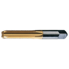 ‎7/8-9 UNC 4 Flute H4 HSS Standard Bottoming Chamfer General Purpose Hand Tap- TiN - Exact Industrial Supply