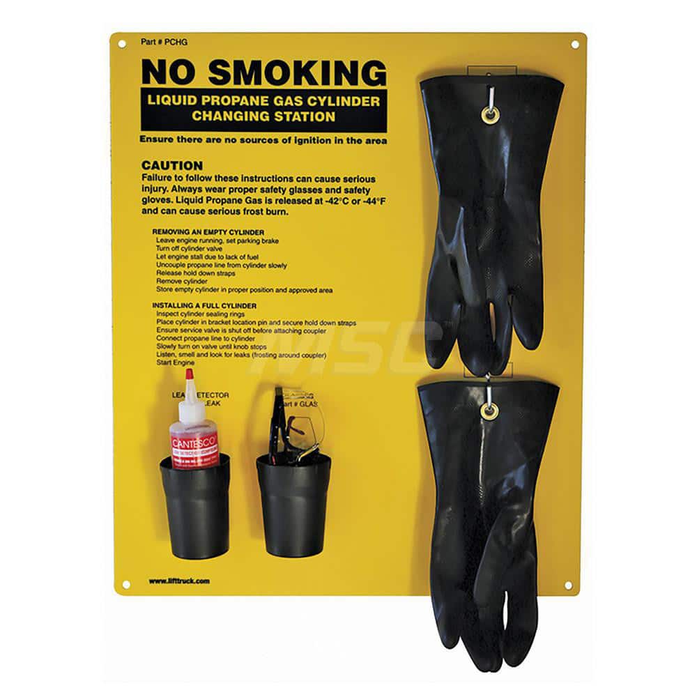 Emergency Prep Kits; Kit Type: Propane PPE; Container Type: Board; Container Material: Plastic; Contents: polyethylene board; safety glasses; Neoprene gloves; leak detector; cup