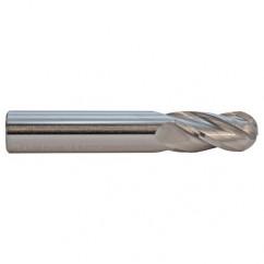 3.5mm TuffCut GP Standard Length 4 Fl Ball Nose Center Cutting End Mill - Industrial Tool & Supply