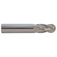 1/4 TuffCut GP Standard Length 4 Fl Ball Nose Center Cutting End Mill - Industrial Tool & Supply