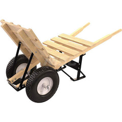 Wheelbarrows; Volume Capacity: 6.0; Load Capacity: 250; Wheel Type: Flat-Free Wheel; Wheel Material: Rubber; Tray Material: Wood; Handle Material: Wood; Capacity (Lb.): 6.0