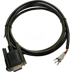 10' Female Serial Connector DB9 Computer Data Cable Flexible, Straight, Shielded