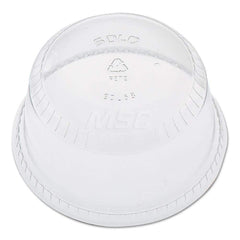 Cup Lid: Dome, Plastic, Clear