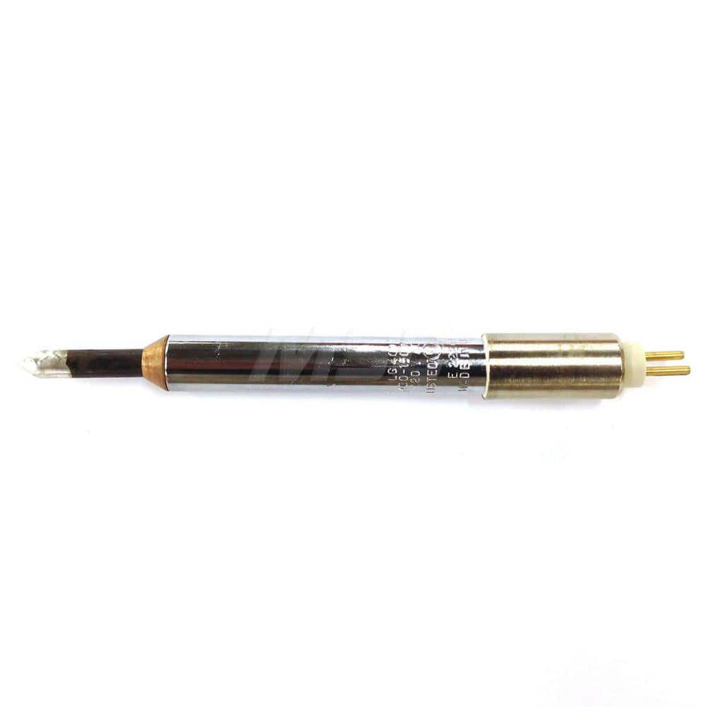 Soldering Iron Tips; Type: Pointed; Tip Point Width: 0.25; Tip Material: Steel; Point Size: 0.2500; Tip Length: 1; Tip Connection Type: Plug; Minimum Tip Temperature: 1000; Maximum Tip Temperature: 1000; Tip Type: Pointed