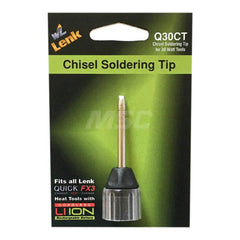 Soldering Iron Tips; Type: Chisel; Tip Point Width: 0.1875; Tip Material: Steel; Point Size: 0.0625; Tip Length: 1.5; Tip Connection Type: Plug; Minimum Tip Temperature: 1000; Maximum Tip Temperature: 1100; Tip Type: Chisel
