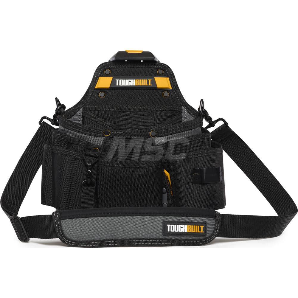 Tool Pouches & Holsters; Holder Type: Tool Pouch; Tool Type: Tool Belts & Accessories; Material: Polyester; Closure Type: No Closure; Color: Black; Number of Pockets: 6.000; Belt Included: No; Overall Depth: 5.91; Overall Height: 14.96; Insulated: No; Tet