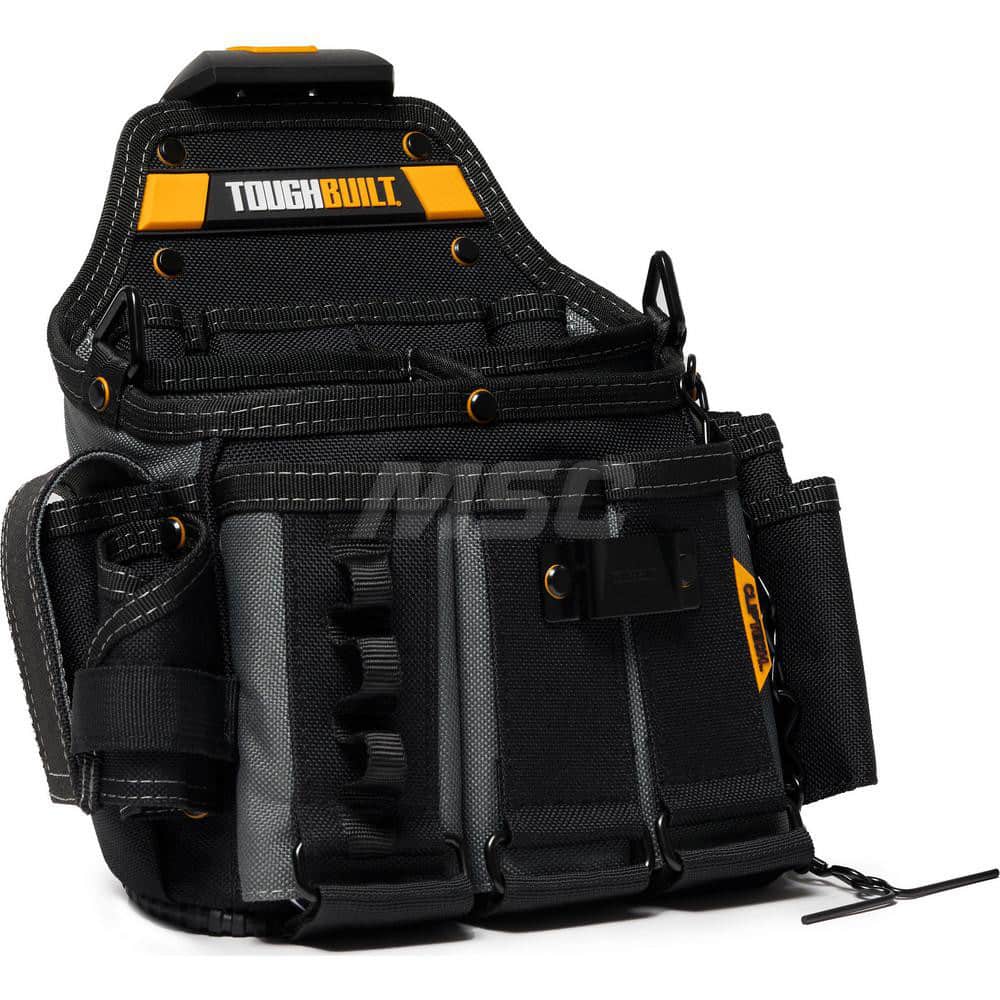 Tool Pouches & Holsters; Holder Type: Tool Pouch; Tool Type: Tool Belts & Accessories; Material: Polyester; Closure Type: Zipper; Color: Black; Number of Pockets: 11.000; Belt Included: No; Overall Depth: 5.91; Overall Height: 15.16; Insulated: No; Tether