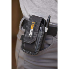 Tool Pouches & Holsters; Holder Type: Smartphone Pouch; Tool Type: Tool Belts & Accessories; Material: Polyester; Closure Type: Snap; Color: Black; Number of Pockets: 3.000; Belt Included: No; Overall Depth: 1.97; Overall Height: 8.07; Insulated: No; Teth
