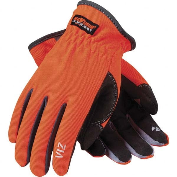 PIP - Size S Nylon High Visibility Work Gloves - Industrial Tool & Supply