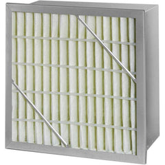 Pleated Air Filter: 24 x 12 x 12″, MERV 10, Rigid Cell Fiberglass, Galvanized Steel Frame, 500 CFM