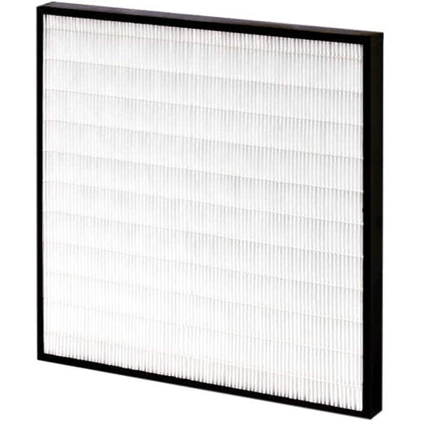 Pleated Air Filter: 12 x 24 x 4″, MERV 15, Mini-Pleat Synthetic, Plastic Frame, 1,250 CFM