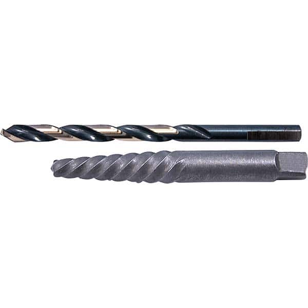 Cle-Line - Bolt Extractor Sets Tool Type: Screw Extractor & Drill Number of Pieces: 2.000 - Industrial Tool & Supply