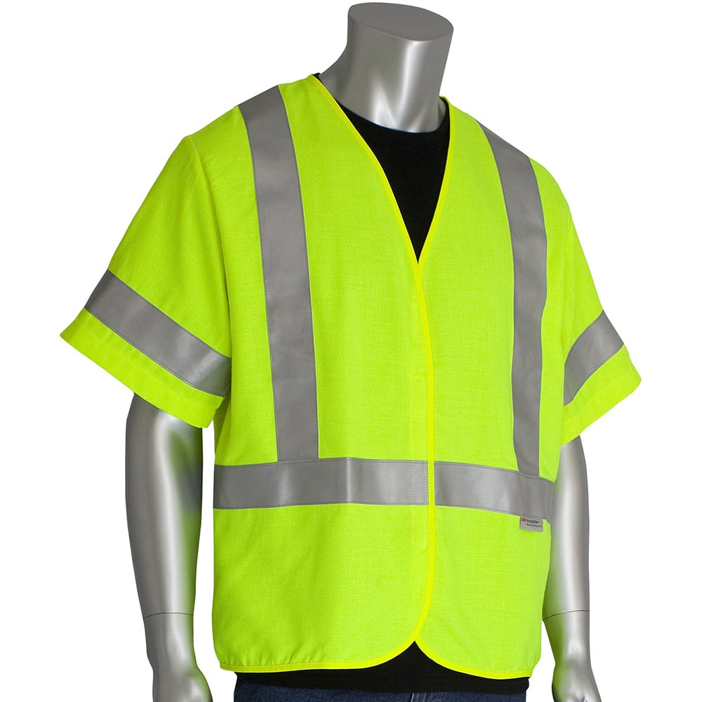 PIP - High Visibility Vests Vest Style: General Purpose Vest Type: Flame Resistant; Hi Visibility - Industrial Tool & Supply