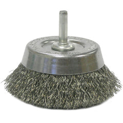2 3/4″ Crimped Wire Utility Cup Brush .0118″ 1/4″ Stem - Industrial Tool & Supply