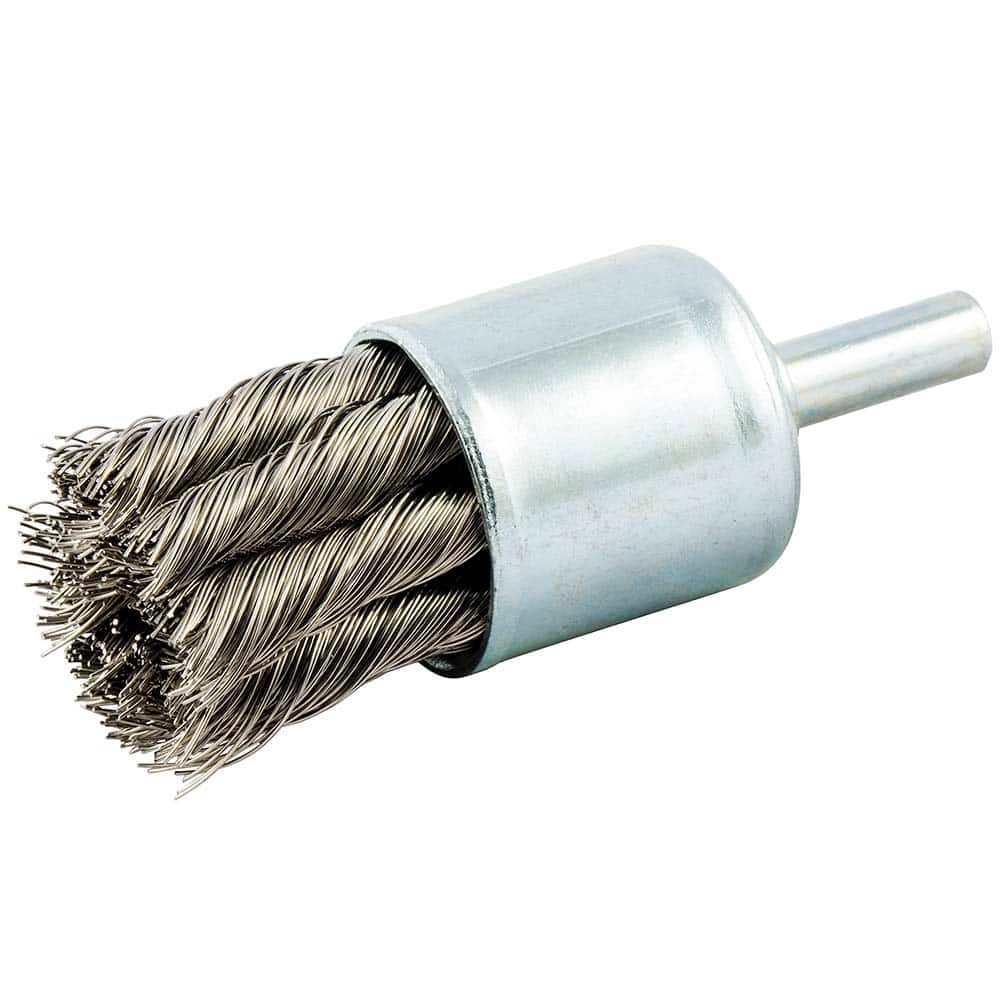 Norton - End Brushes Brush Diameter (Inch): 1 Fill Material: Stainless Steel - Industrial Tool & Supply