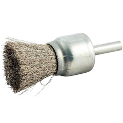 Norton - End Brushes Brush Diameter (Inch): 1 Fill Material: Stainless Steel - Industrial Tool & Supply