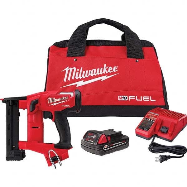 Milwaukee Tool - Staplers & Staple Guns Type: Crown Stapler Type of Power: Battery - Industrial Tool & Supply