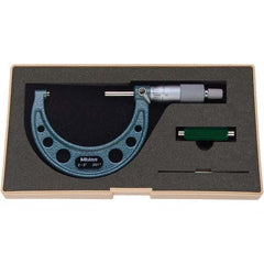 Mitutoyo - Mechanical Outside Micrometers Minimum Measurement (Decimal Inch): 2.0000 Maximum Measurement (Decimal Inch): 3.0000 - Industrial Tool & Supply