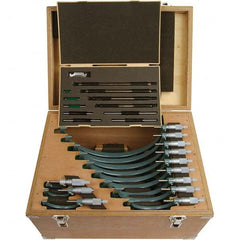 Mitutoyo - Mechanical Outside Micrometer Sets Minimum Measurement (Inch): 0 Maximum Measurement (Inch): 12.0000 - Industrial Tool & Supply