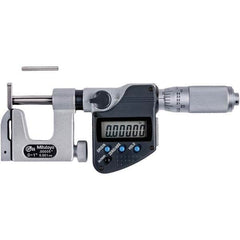 Mitutoyo - Electronic Outside Micrometers Type: Uni-Mike Minimum Measurement (Decimal Inch): 0.0000 - Industrial Tool & Supply