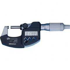 Mitutoyo - Electronic Outside Micrometers Type: Coolant-proof Minimum Measurement (Decimal Inch): 0.0000 - Industrial Tool & Supply