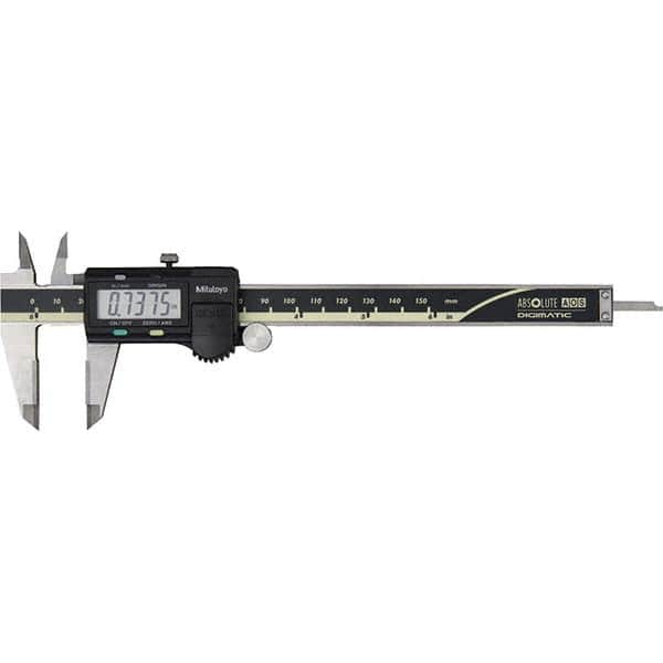 Mitutoyo - 0 to 6" Range, 0.0005" Resolution, Electronic Caliper - Industrial Tool & Supply