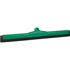 22.0″ Wide Blade, Straight Frame Floor Squeegee Foam Rubber Blade, Green, Polypropylene Holder