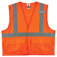 8225HL 2/3 XL Orange Standard Solid Vest Type R Class 2 - Industrial Tool & Supply