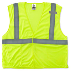 8210HL 4/5 XL Lime Econ Mesh Vest Type R Class 2 - Industrial Tool & Supply