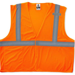 8210HL Econo Vest Orange 2X/3X Hook & Loop Glowear - Industrial Tool & Supply