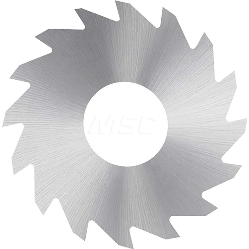 Slitting & Slotting Saw: 2″ Dia, 1/8″ Thick, 1/2″ Arbor Hole, 24 Teeth, Solid Carbide Bright/Uncoated