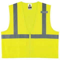 8225Z L/ XL Lime Standard Solid Vest Type R Class 2 - Industrial Tool & Supply