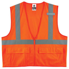 8225Z L/ XL Orange Standard Solid Vest Type R Class 2 - Industrial Tool & Supply