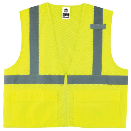 8220Z 4/5 XL Lime Standard Mesh Vest Type R Class 2 - Industrial Tool & Supply