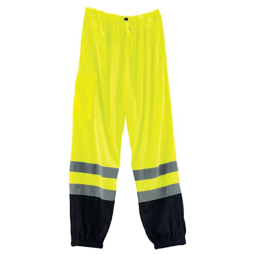 8910BK S/M Lime Sup Black Bott Pants Class E Hi Vis - Industrial Tool & Supply