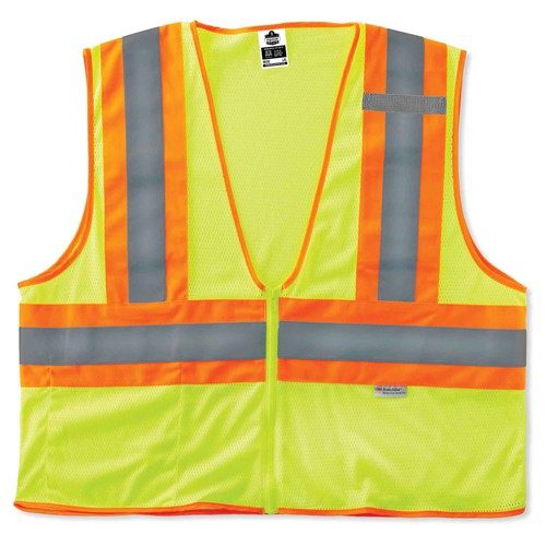 8230Z 4/5 XL Lime 2-Tone Vest Type R Class 2 - Industrial Tool & Supply