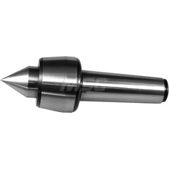 Live Center: Taper Shank, 1.5748″ Head Length 300 lb Workpiece Weight, 5,000 Max RPM, Standard Point