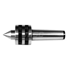 Live Center: Taper Shank, 2.559″ Head Length 1,400 lb Workpiece Weight, 4,000 Max RPM, Standard Point